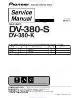 Preview for 3 page of Pioneer DV-380-K Service Manual