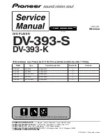 Preview for 1 page of Pioneer DV-393-K Service Manual