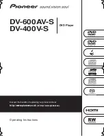 Pioneer DV-400V-S Operating Instructions Manual preview