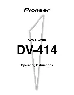 Pioneer DV-414 Operating Instructions Manual preview