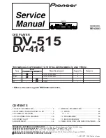 Pioneer DV-414 Service Manual preview