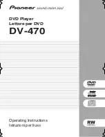 Pioneer DV-470 Operating Instructions Manual предпросмотр