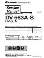 Pioneer DV-50A Service Manual предпросмотр