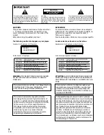 Preview for 2 page of Pioneer DV-525 Operating Instructions Manual