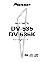 Pioneer DV-535 Operating Instructions Manual preview