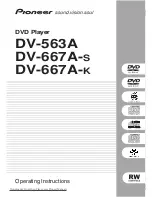 Pioneer DV-563A Operating Instructions Manual preview