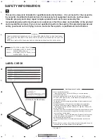 Предварительный просмотр 2 страницы Pioneer DV-565A-K Service Manual