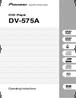 Pioneer DV-575A Operating Instructions Manual preview