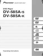 Pioneer DV-585A-K Operating Instructions Manual preview