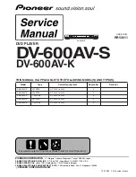 Предварительный просмотр 1 страницы Pioneer DV-600AV-K Service Manual