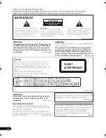 Предварительный просмотр 2 страницы Pioneer DV-610 Operating Instructions Manual