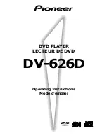 Pioneer DV-626D Operating Instructions Manual предпросмотр