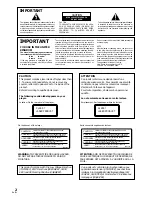 Preview for 2 page of Pioneer DV-636D Operating Instructions Manual