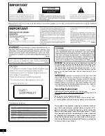 Preview for 2 page of Pioneer DV-646A Operating Instructions Manual