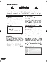 Preview for 2 page of Pioneer DV-668AV Operating Instructions Manual