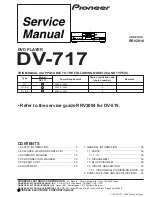 Pioneer DV-717 Service Manual preview