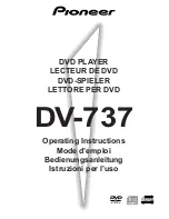 Предварительный просмотр 1 страницы Pioneer DV-737 Operating Instructions Manual