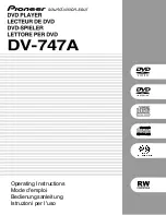 Pioneer DV-7474 Operating Instructions Manual preview