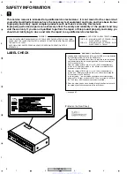 Предварительный просмотр 2 страницы Pioneer DV-989AVi-G Service Manual