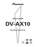 Pioneer DV-AX10 Operating Instructions Manual preview