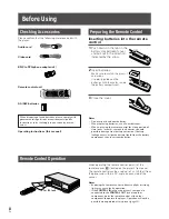 Preview for 8 page of Pioneer DV-AX10 Operating Instructions Manual