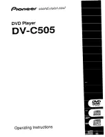 Предварительный просмотр 1 страницы Pioneer DV-C505 Operating Instructions Manual