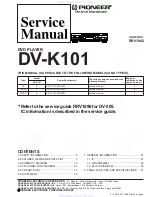 Preview for 1 page of Pioneer DV-K101 Service Manual