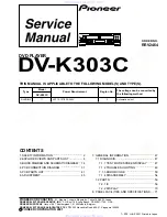 Pioneer DV-K303C Service Manual предпросмотр