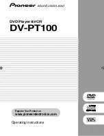 Предварительный просмотр 1 страницы Pioneer DV-PT100 User Manual
