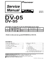 Pioneer DV-S5 Service Manual предпросмотр