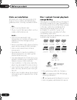 Preview for 8 page of Pioneer DV46AV - Elite DVD Player Operating Instructions Manual