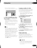 Preview for 31 page of Pioneer DV46AV - Elite DVD Player Operating Instructions Manual