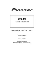 Pioneer DVD-116 Operating Instructions Manual preview