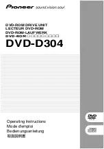 Pioneer dvd-d304 Operating Instructions Manual предпросмотр