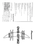 Pioneer DVD-D7362 Operating Instructions Manual preview