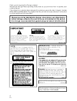 Preview for 4 page of Pioneer DVD-R7783 Operating Instructions Manual