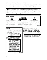 Preview for 12 page of Pioneer DVD-R7783 Operating Instructions Manual