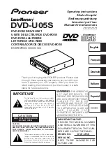 Pioneer dvd-u05s Operating Instructions Manual preview