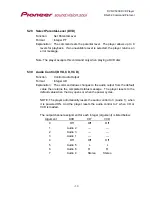 Предварительный просмотр 37 страницы Pioneer DVD-V5000 Command Protocol Manual