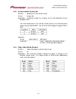 Предварительный просмотр 57 страницы Pioneer DVD-V5000 Command Protocol Manual