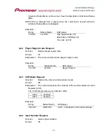 Предварительный просмотр 59 страницы Pioneer DVD-V5000 Command Protocol Manual