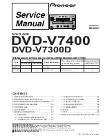 Pioneer DVD-V7400 Service Manual предпросмотр