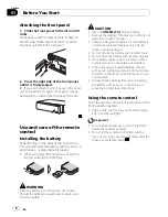 Preview for 6 page of Pioneer DVH-3150UB Operation Manual