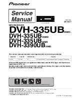 Preview for 1 page of Pioneer DVH-335UB/XNRC Service Manual