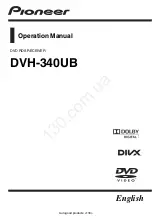 Предварительный просмотр 2 страницы Pioneer DVH-340UB Operation Manual