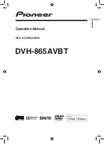 Pioneer DVH-855AVBT Operation Manual preview