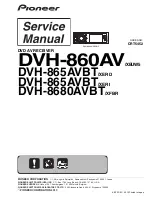 Предварительный просмотр 1 страницы Pioneer DVH-860AV/XEUW5 Service Manual