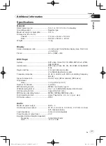 Предварительный просмотр 37 страницы Pioneer dvh-885avbt Owner'S Manual