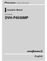 Preview for 1 page of Pioneer DVH-P4050MP Operation Manual