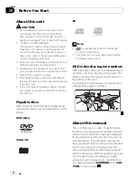 Preview for 6 page of Pioneer DVH-P4050MP Operation Manual